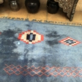 Contemporary Blue Berber Rug 173x263cm