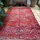 Red Navy Teal Moroccan Zaiane Berber Area Rug 183x320cm