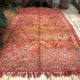 Pink Moroccan Zaiane Berber Rug Midcentury Large 185x305cm