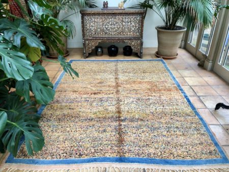 moroccan Berber low pile blue border