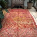 Pink Moroccan Zaiane Berber Rug Midcentury Large 185x305cm