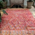Pink Moroccan Zaiane Berber Rug Midcentury Large 203x270cm