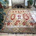 Midcentury Moroccan Berber Rug Green Boujaad 160x260cm