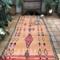 Midcentury Moroccan Berber Rug Orange Large Area 150x320cm