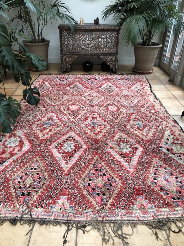 Colourful Large Moroccan Berber Rug Handwoven Large Area Rug