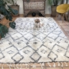 Beni Rug Grey Geometric Design 205x320cm