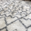 Beni Rug Grey Geometric Design 205x320cm