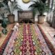 Turkish Ushak kilim rug large handwoven Kilim rug 200x300cm