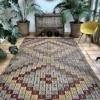 Large Turkish Kilim Rug Gently Faded Vintage Flatweave 210x330cm