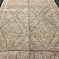 Pale Pink With Green Large Handwoven Berber Rug 200x302cm