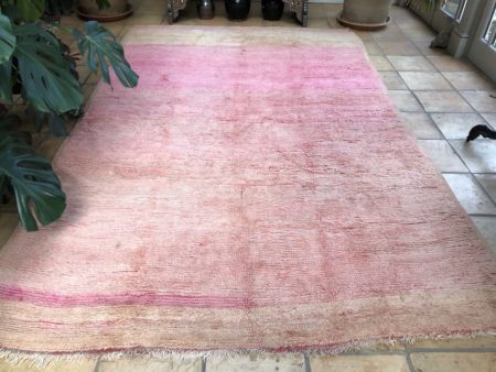 pink moroccan berber rug large area rug 195x310cm