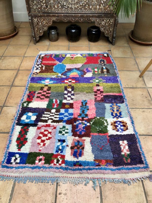 Colourful Vintage Moroccan Berber Rug 115x180cm