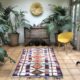 Vintage Ourika Moroccan Berber boucherouite rug