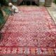 Zaiane Berber Rug Red White Geometric Design Large 190x300