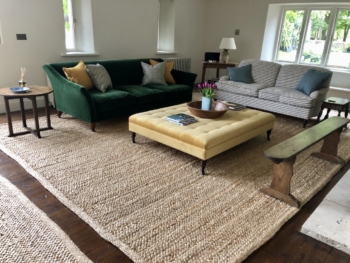 bespoke jute rugs in large sizes