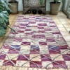 Pink Purple Berber Rug Moroccan Handwoven Carpet 180x330cm