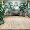 300x200cm large area rug jute handwoven thick braided jute rug