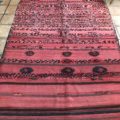 Moroccan kilim rug flatwevae red handwoven moroccan berber kilim striped vintage midcentury rug