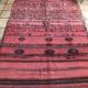 Moroccan kilim rug flatwevae red handwoven moroccan berber kilim striped vintage midcentury rug