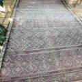 pale pink Vintage Handwoven kilim rug large flatweave kilim carpet 175x300