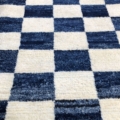 navy blue checkerboard