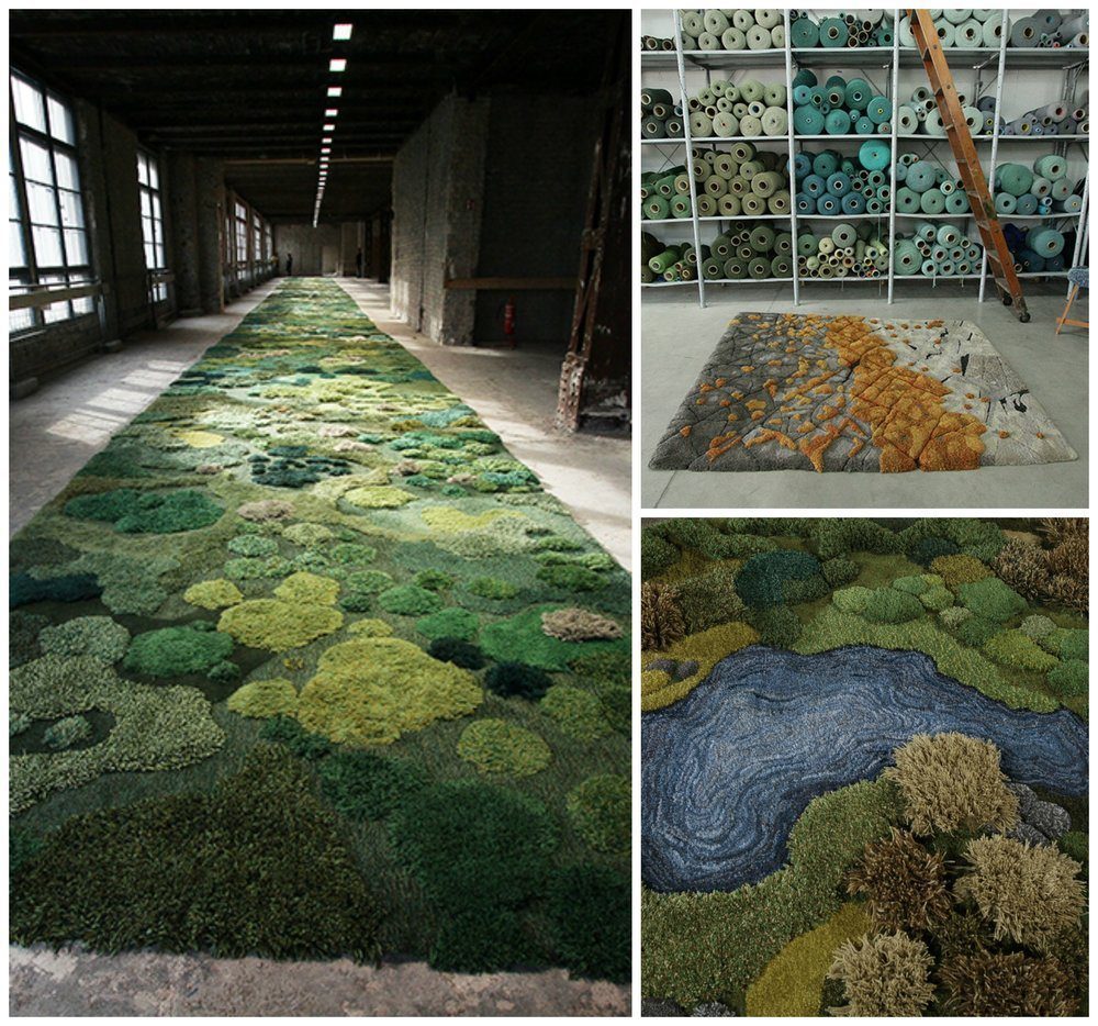 Various works, including the Magic Carpet for Dries Van Noten by Alexandra Kehayoglou