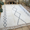 triple geometric design beni berber carpet large area rug 200x300cm